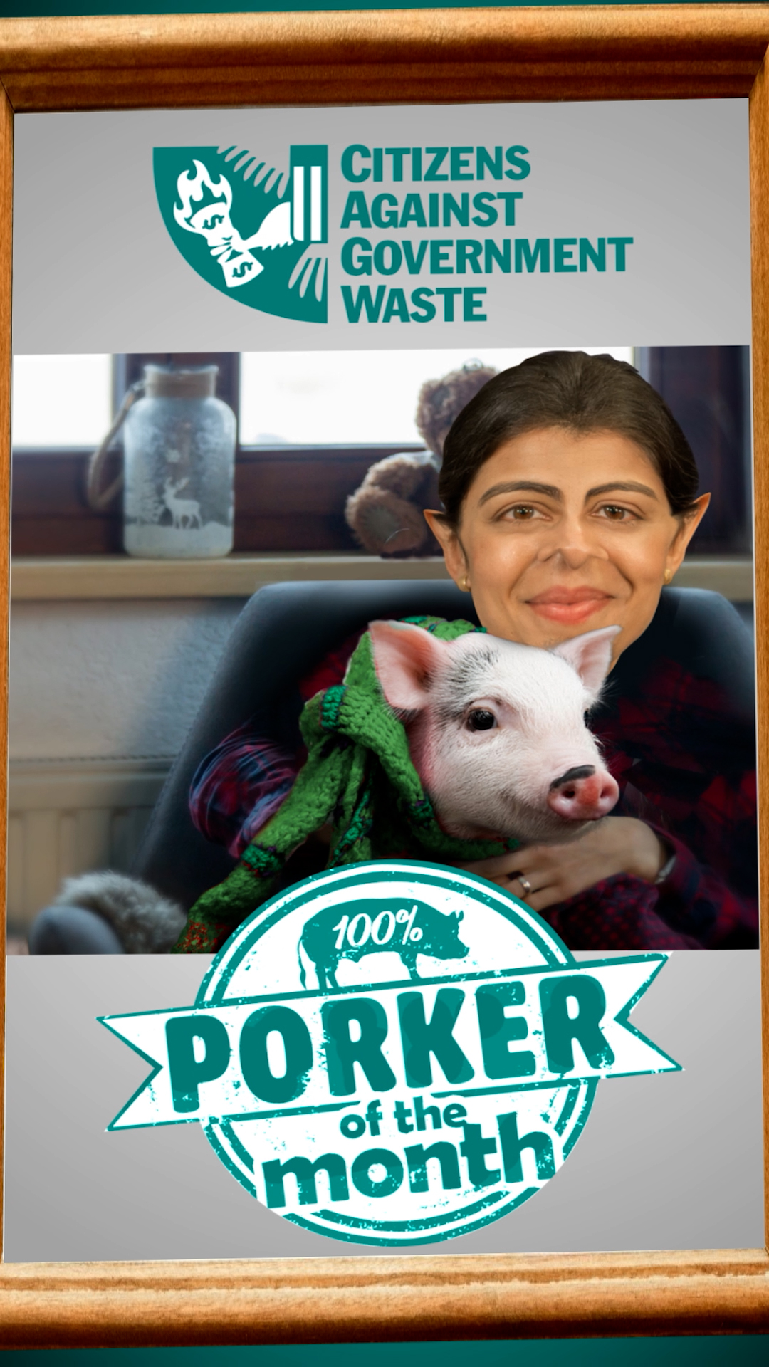 Citizens Against Government Waste Names FTC Chair Lina Khan September 2023 Porker of the Month